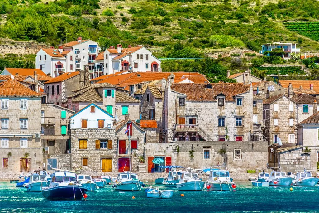 Village de Komiza à vis