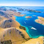 Parc national des Kornati - Vue aérienne
