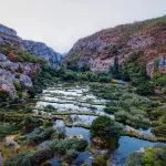 Soirée dans le parc national de Krka