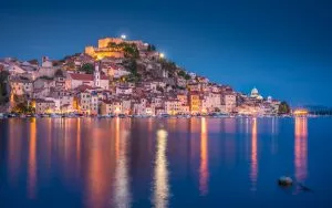 Wander through historic Šibenik at night
