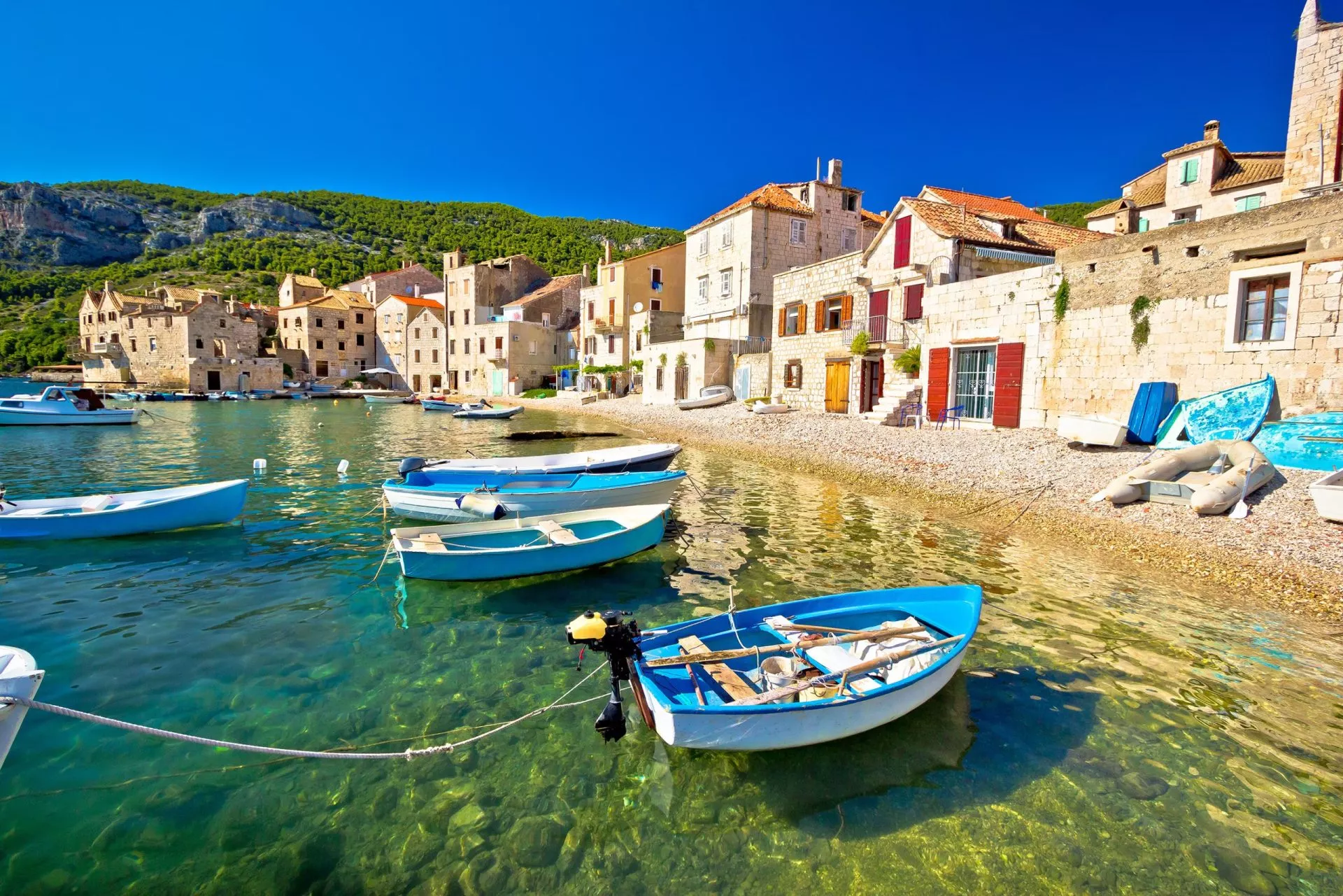 Vis island village